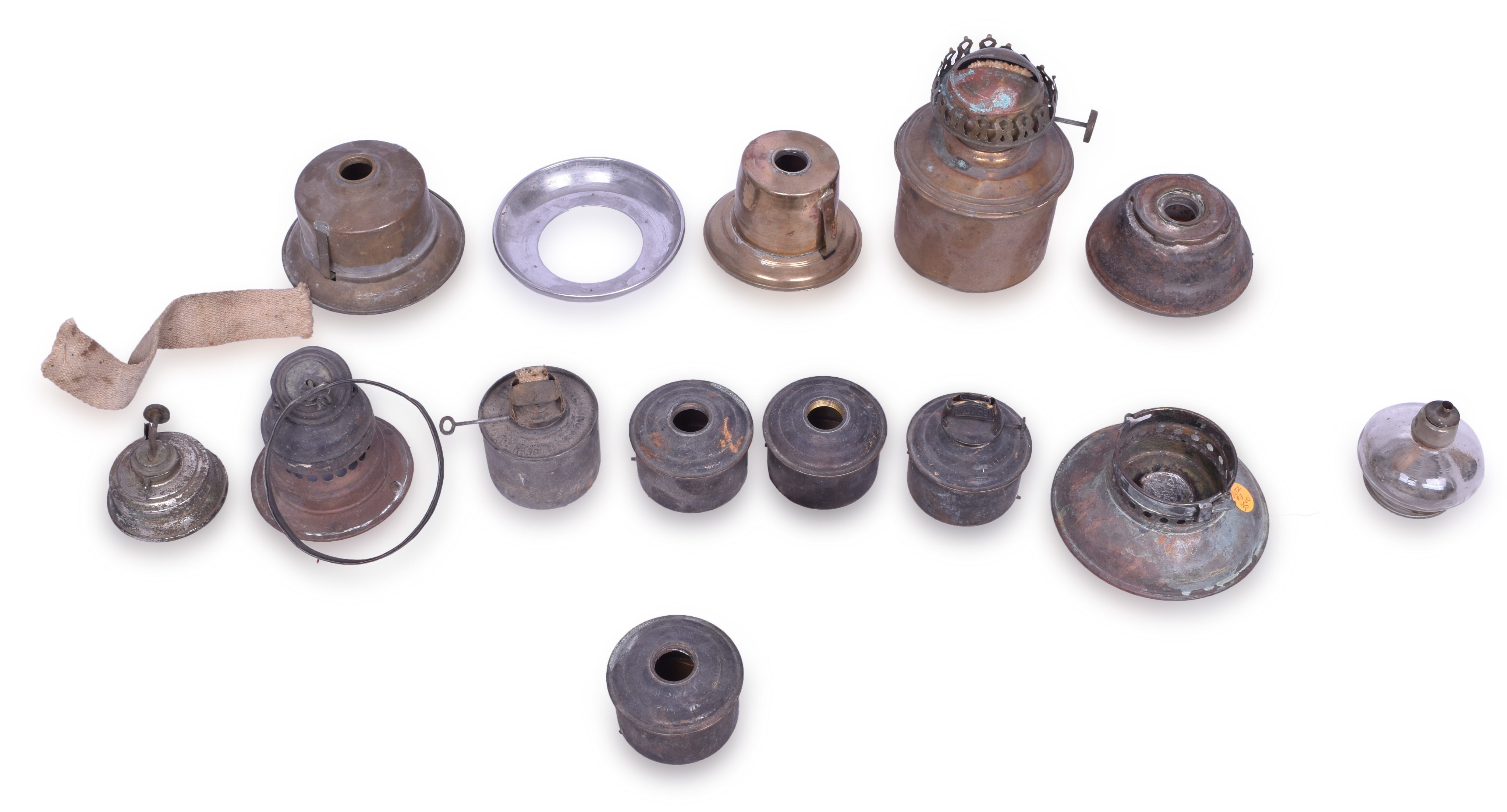 1196 - Group of Lantern Burner Pots, Founts, And More thumbnail