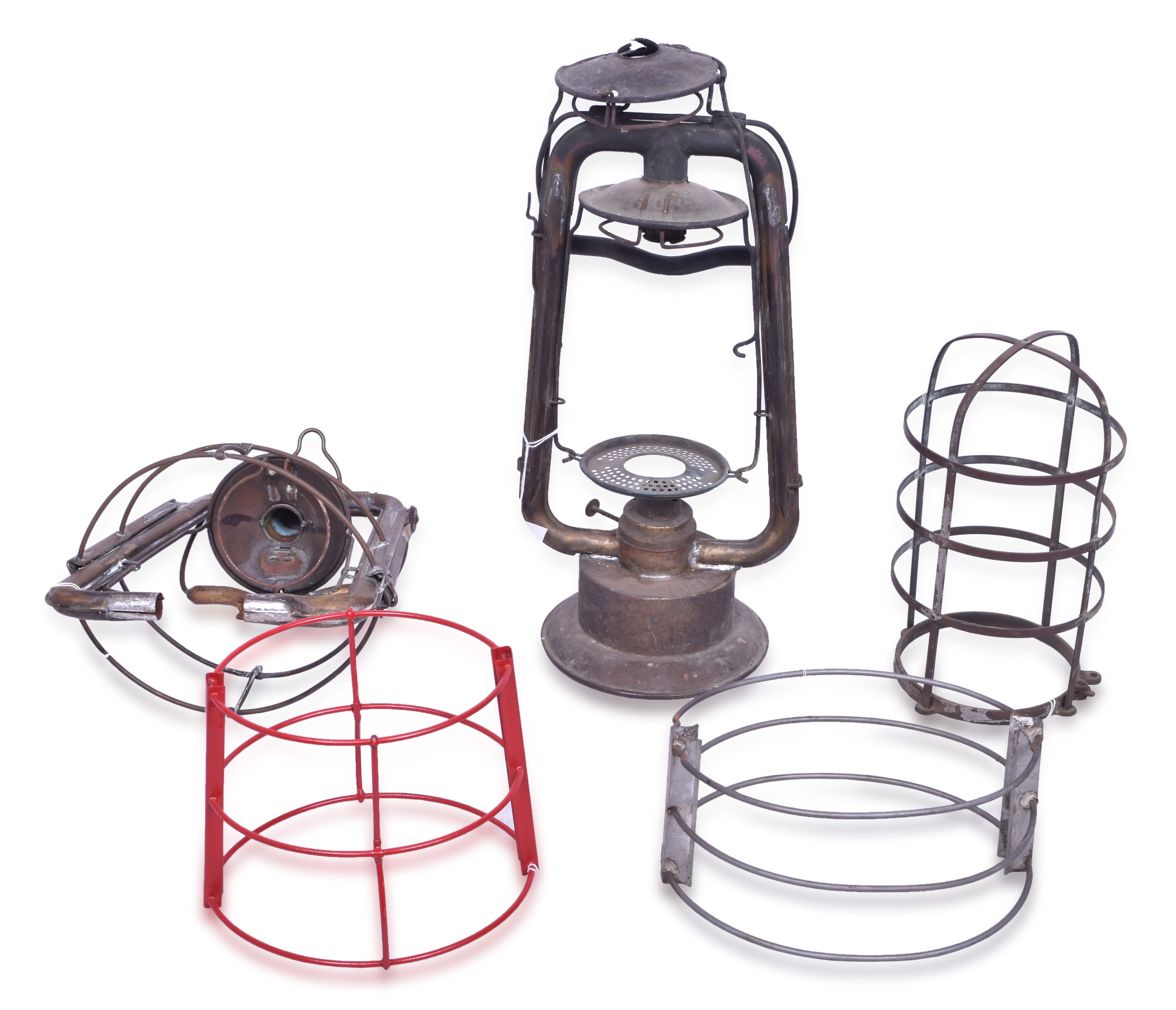 1198 - Three Wire Guards for Dietz, Rayo, and Explosion Proof Lamp, Plus Dietz Tubular and King Parts thumbnail