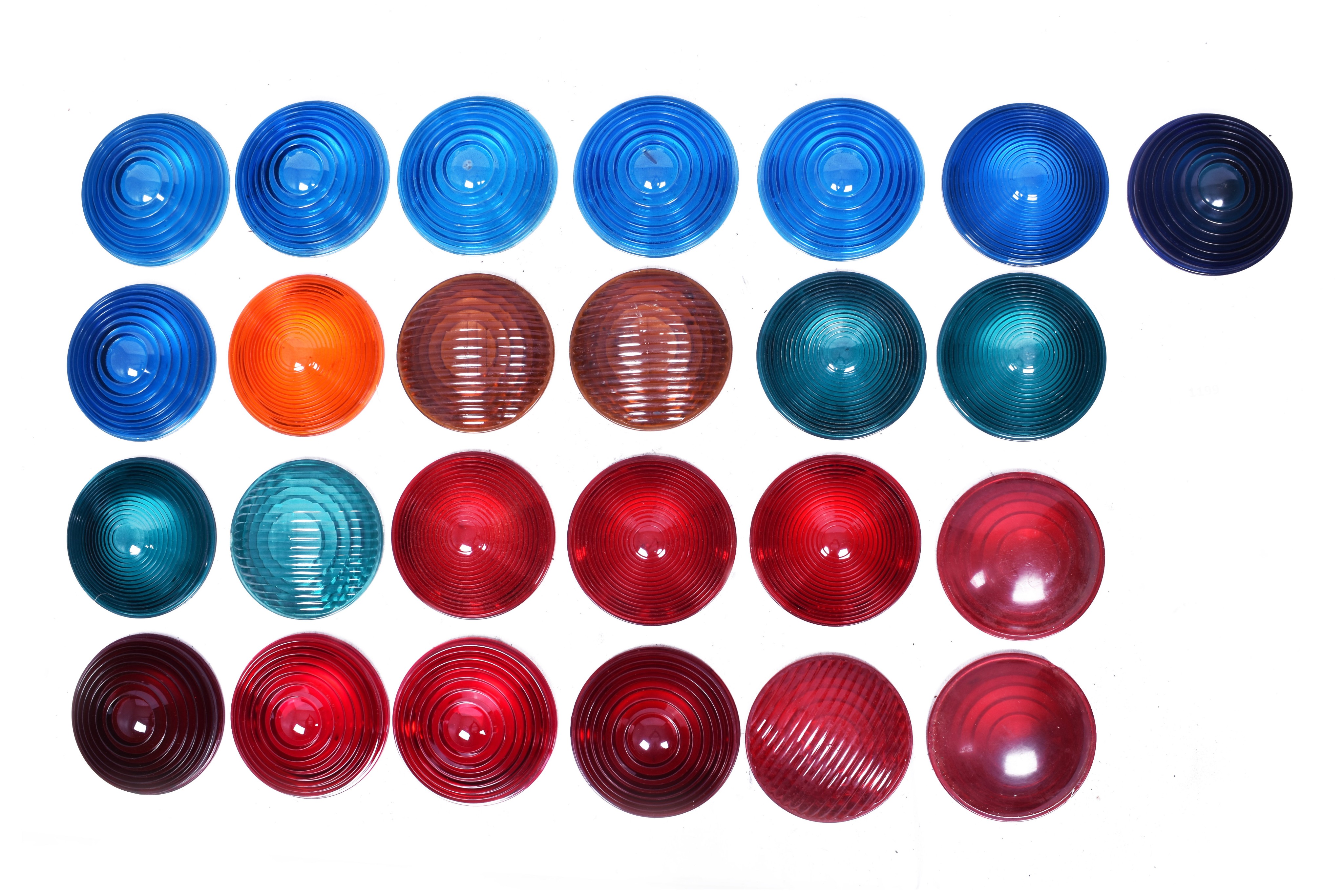 1199 - 25 Railroad Signal / Lamp Lens Group 5 1/2