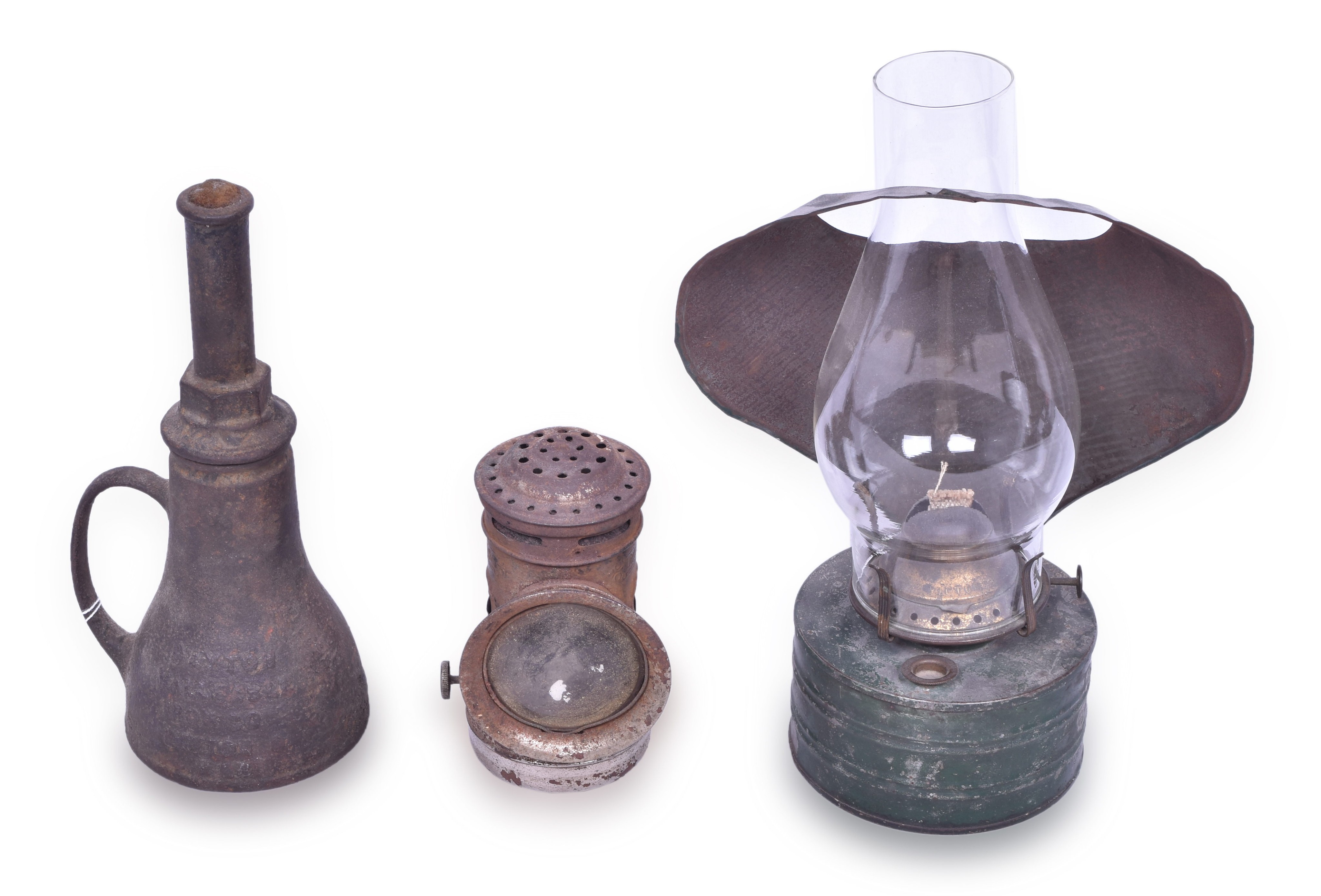 1200 - Victor, Seiss, and Dayton Malleable Iron Lanterns and Hand Torch thumbnail