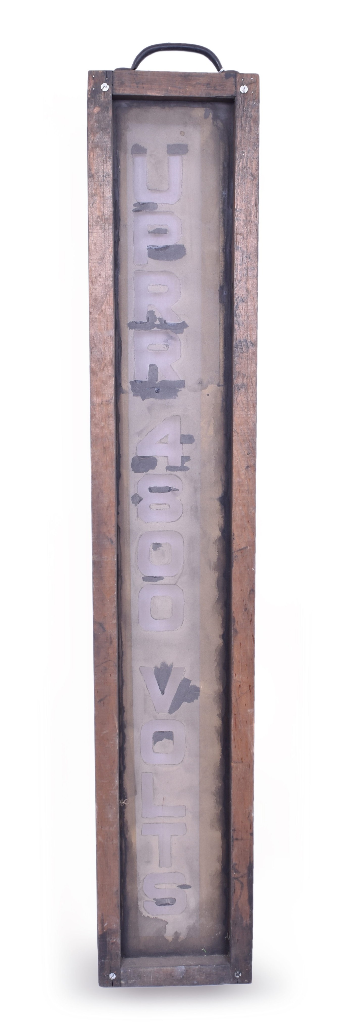 1229 - Union Pacific Railroad 480 Volts Sign / Screen Print w/ Wooden Frame thumbnail