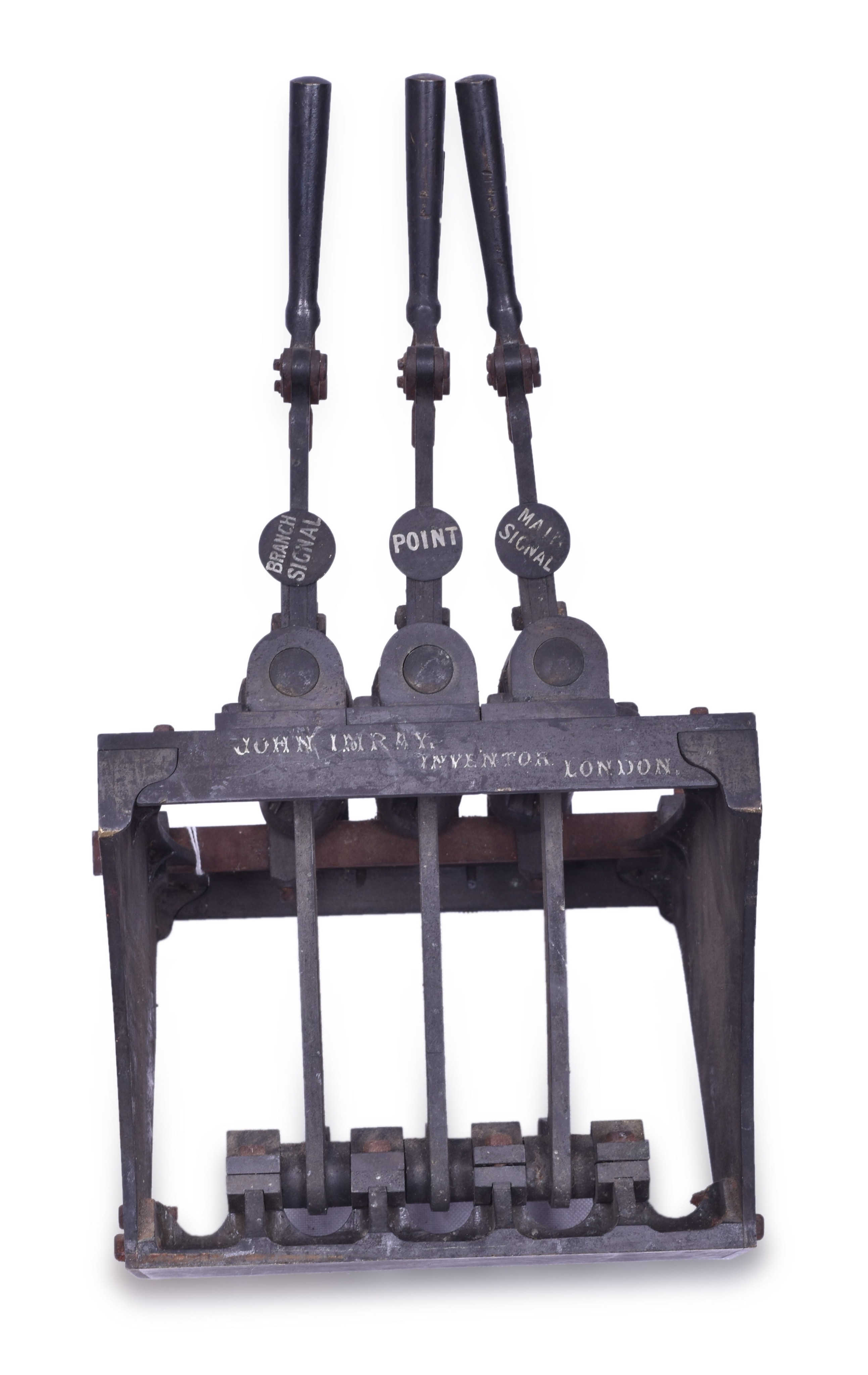 1311 - English Railroad Switch Lever / Strong Arm Patent Model - Mid 1800's - John Imray thumbnail