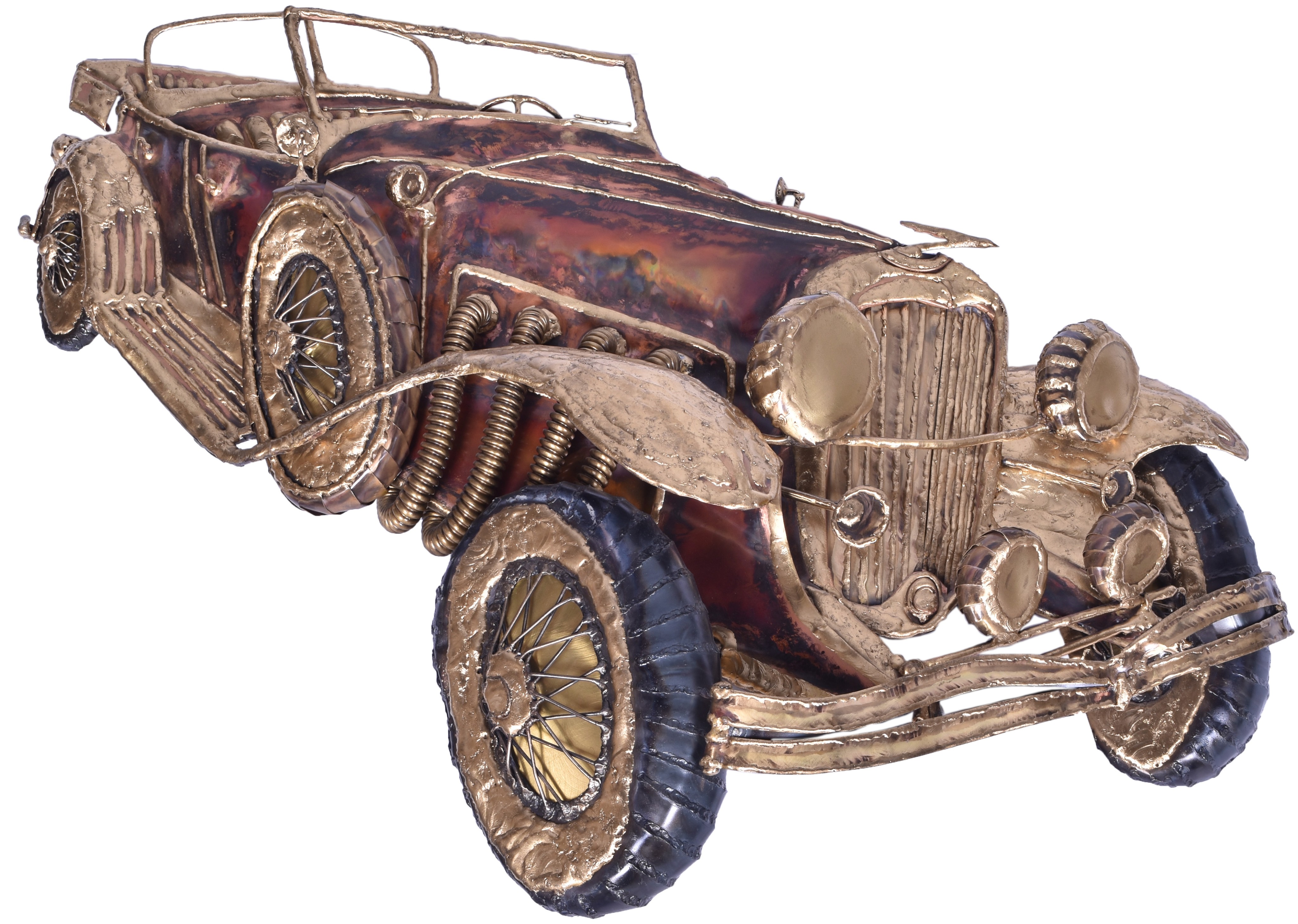 1320 - Dusenberg Model J Automotive Brass and Copper Metal Wall Art thumbnail