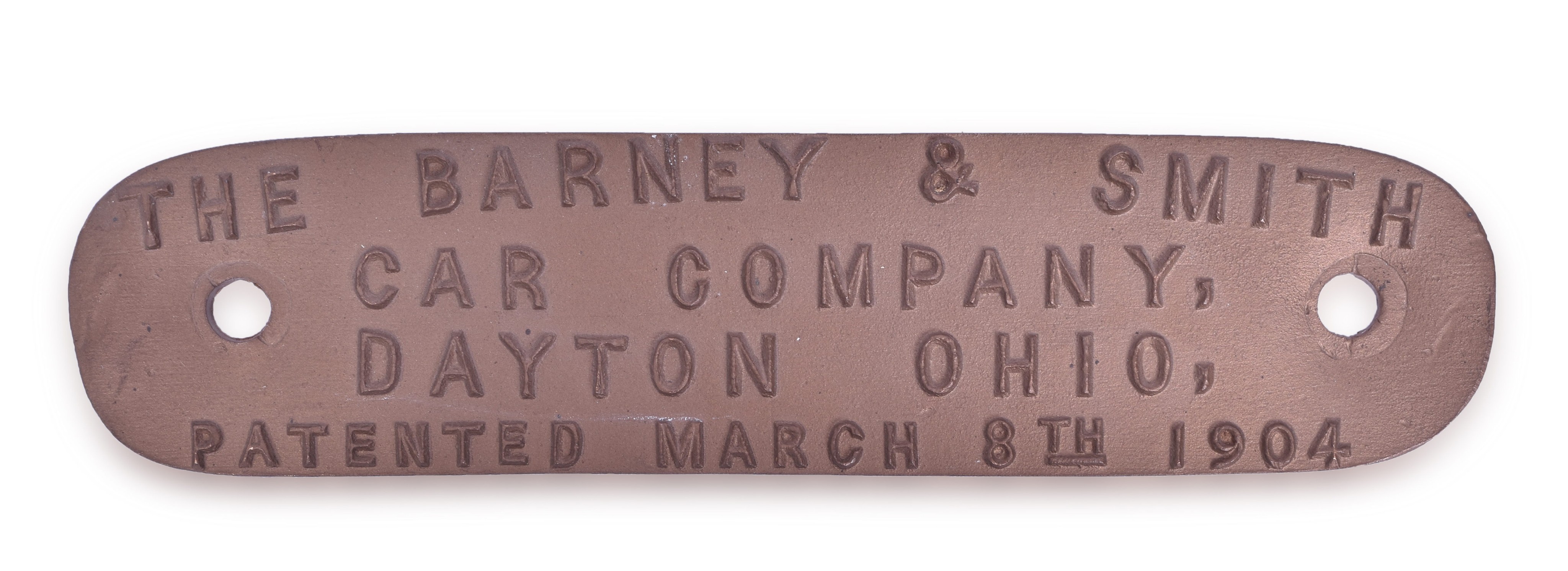 1335 - Barney & Smith Brass Railroad Car Builders Plate thumbnail