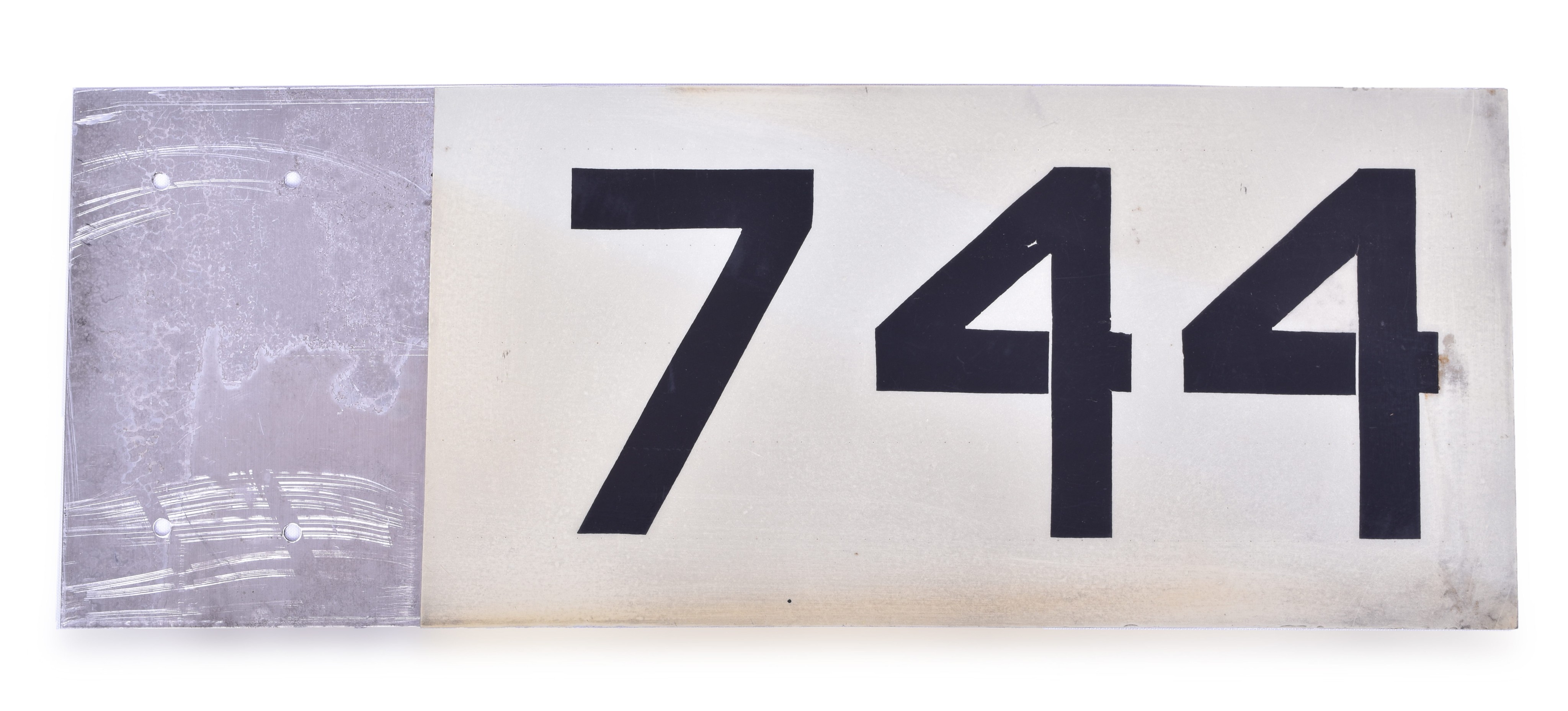 1353 - Chicago and Northwestern Railroad Aluminum Mile Marker - Riverton, Wyoming thumbnail