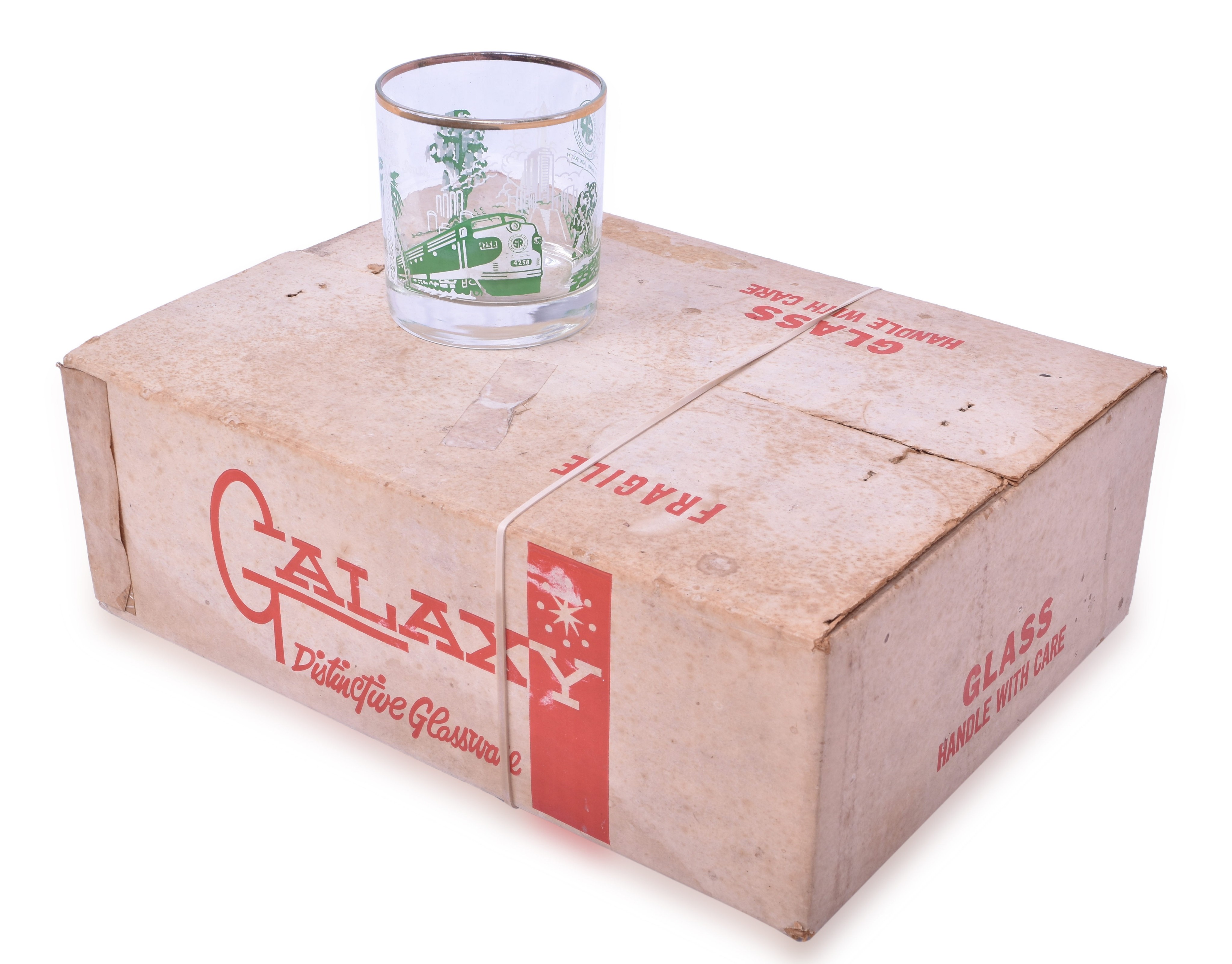 1365 - Unused Set of Six Southern Railway Galaxy Drink Glasses thumbnail