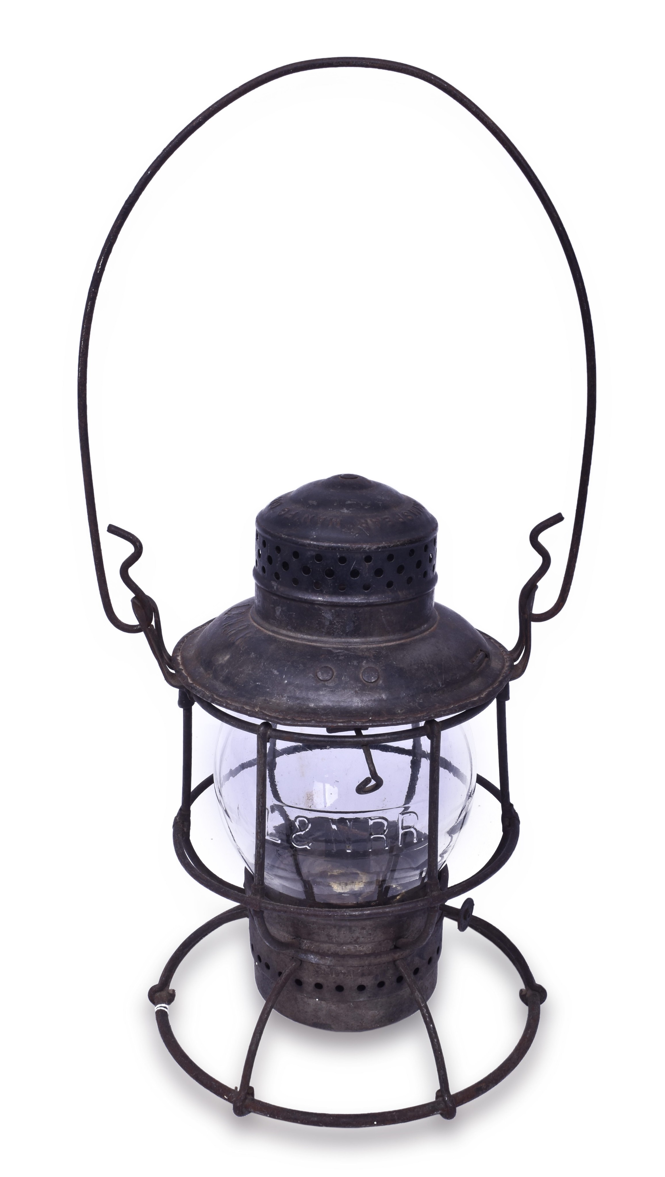 1403 - Armspear Louisville and Nashville Railroad Giant Lantern w/ Clear Cast L&N Globe thumbnail