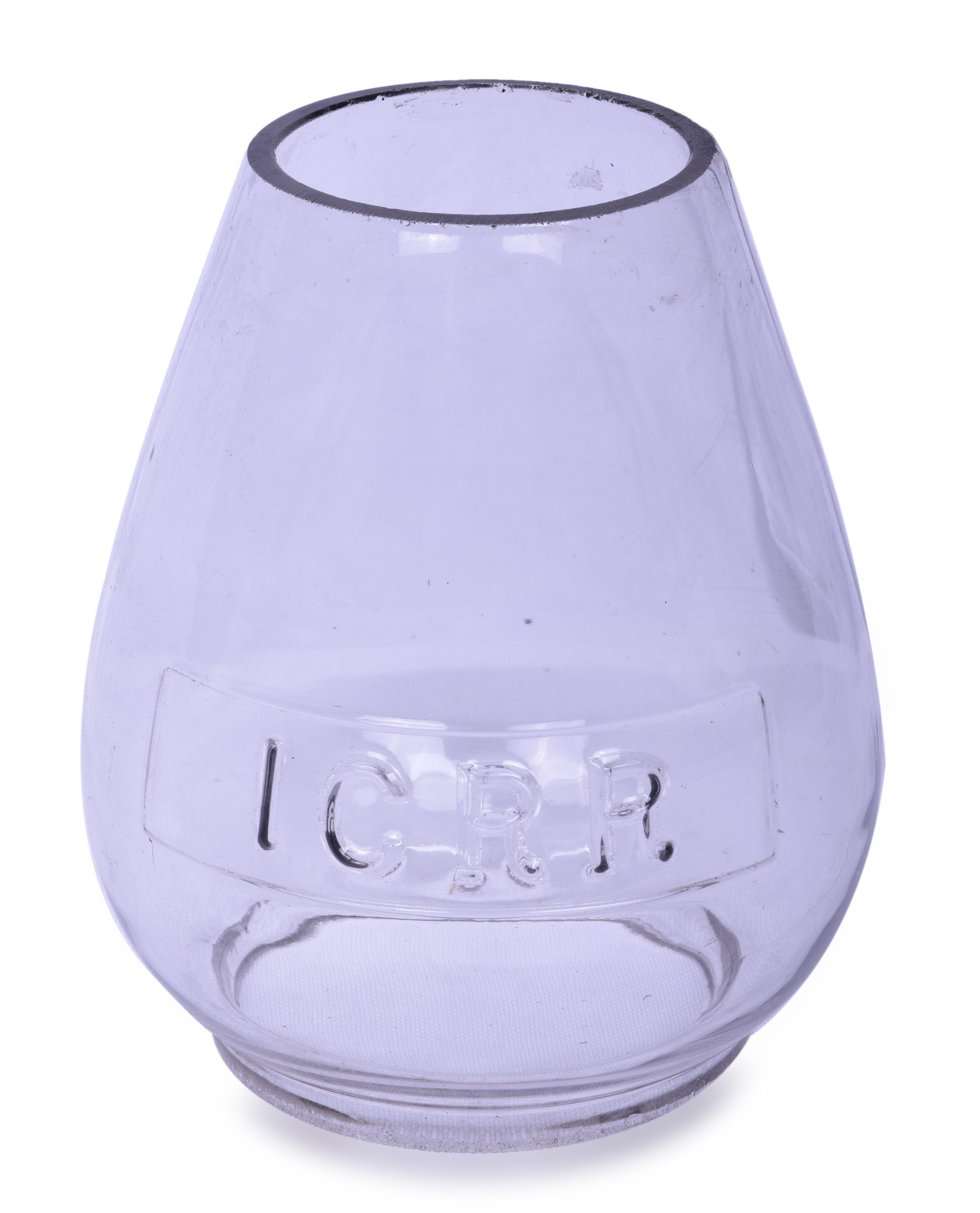 1421 - Clear Cast Illinois Central Railroad Lantern Globe thumbnail