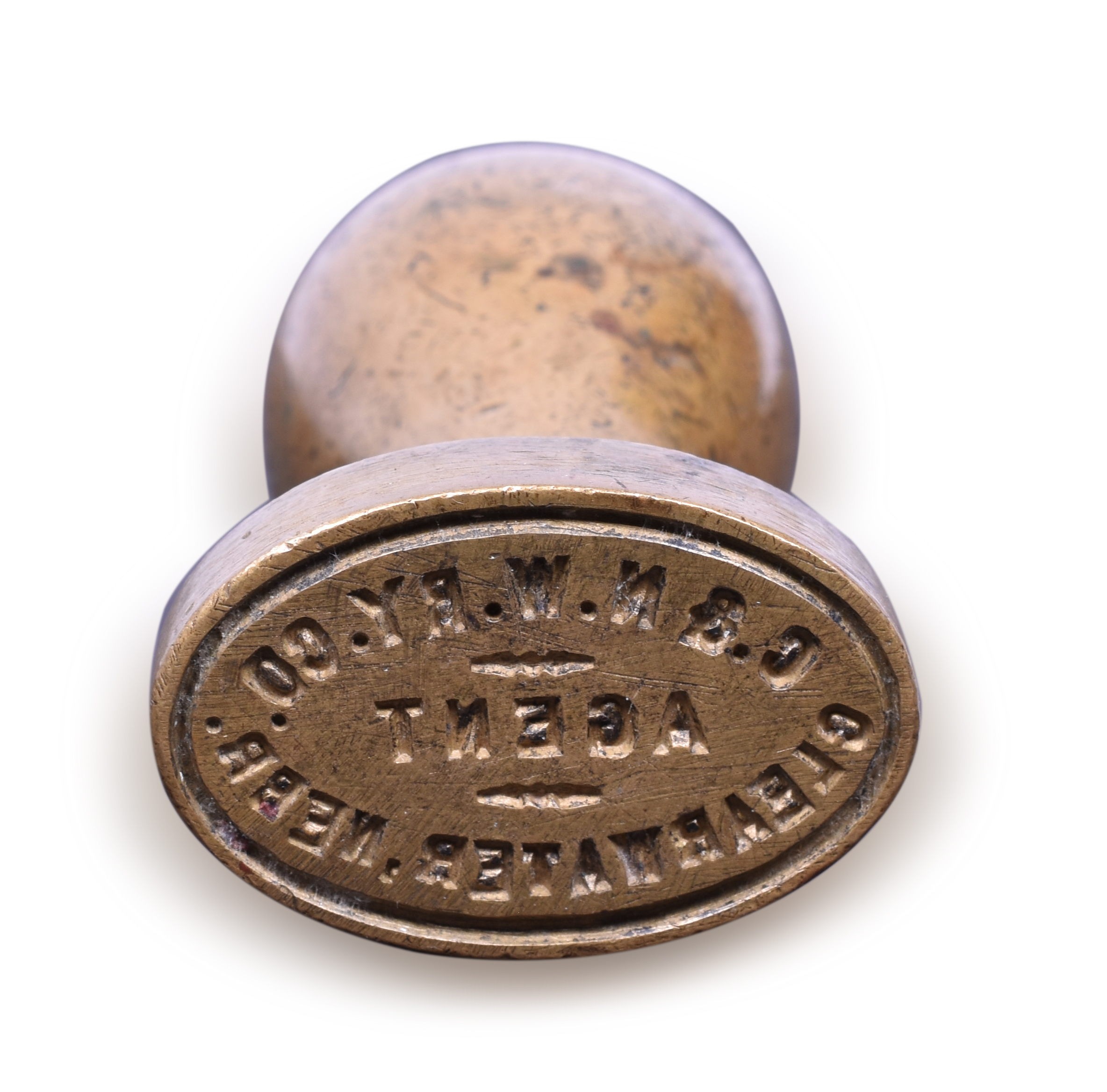 1435 - Chicago and Northwestern Railroad Clearwater, Nebraska Agent Wax Sealer thumbnail