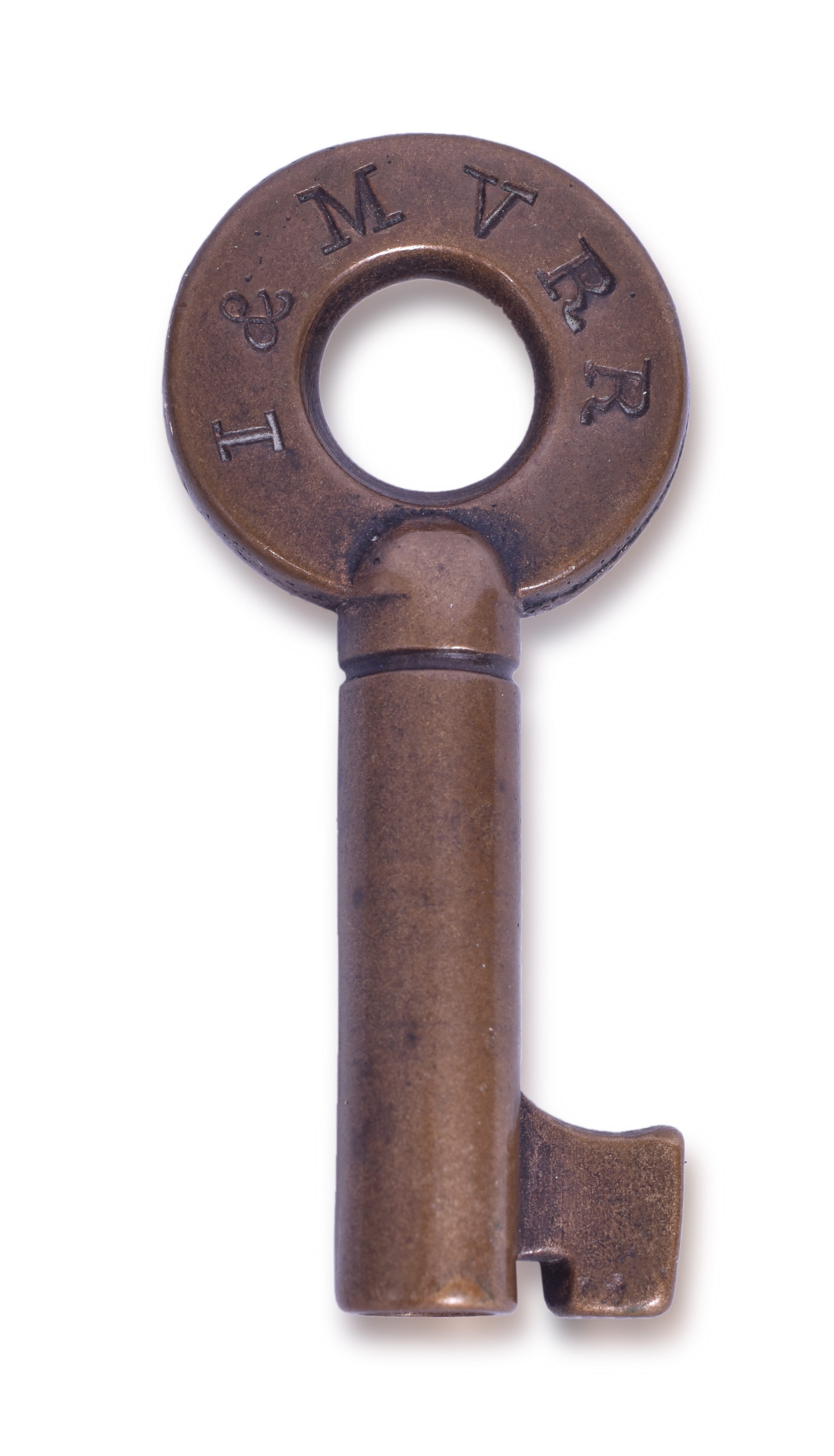 1462 - Illinois and Mississippi Valley Railroad Brass Key thumbnail