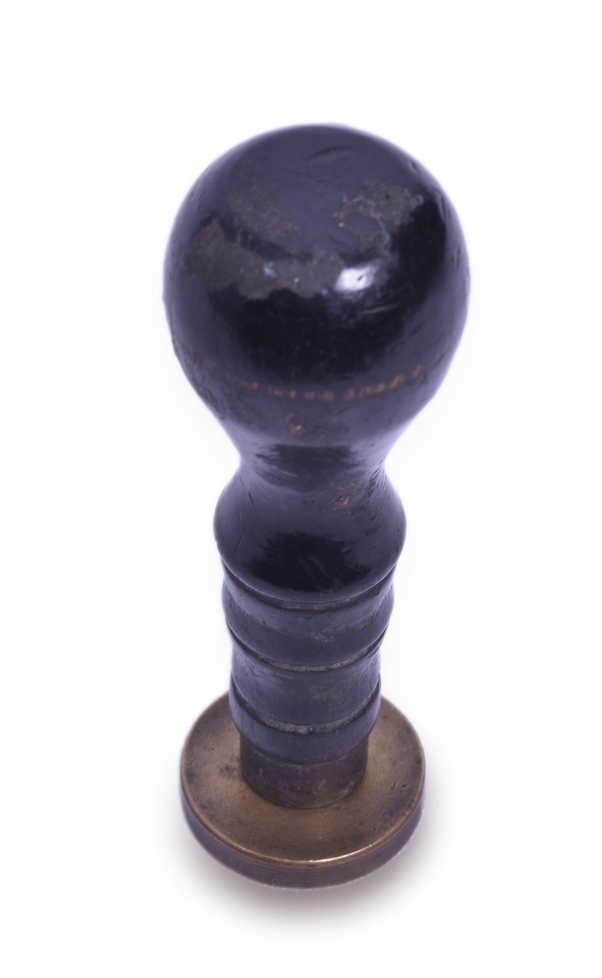 1471 - Railway Express Agency Bude, Mississippi Round Brass Wax Sealer thumbnail