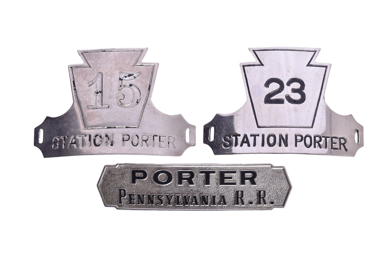 1504 - Pennsylvania Railroad Porter Cap Badges thumbnail