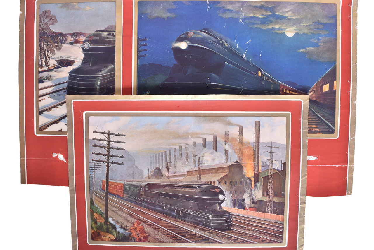 1510 - Trio of Pennsylvania Railroad Grif Teller Wall Calendars - 1939, 1940, and 1941 thumbnail