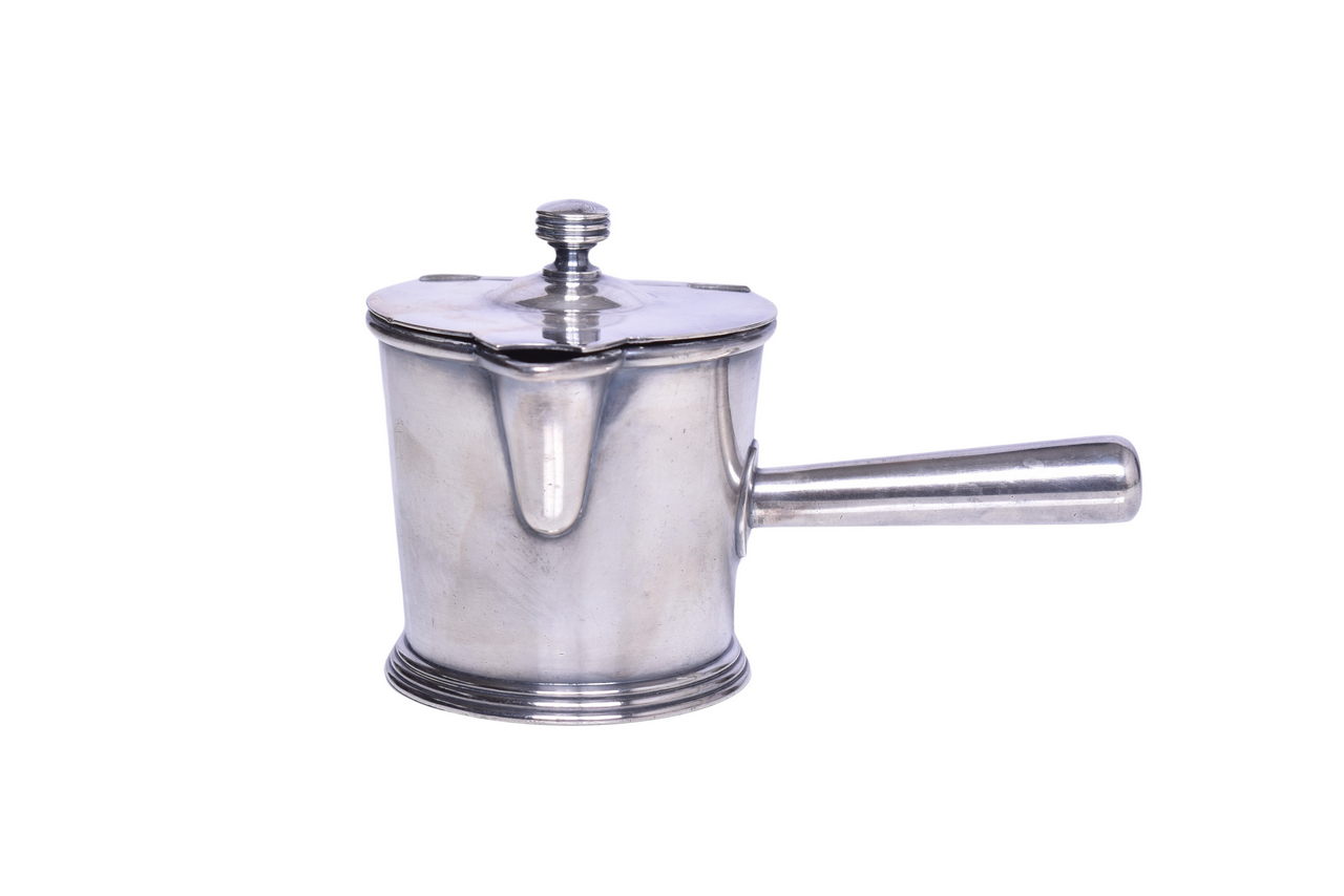 1535 - R. Wallace Pennsylvania Railroad Silver Individual Coffee Pot w/ Handle - 4 oz thumbnail