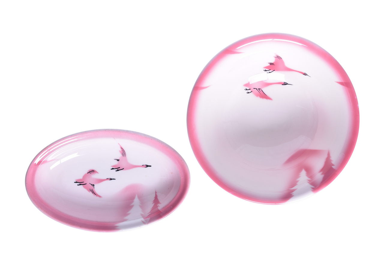 1565 - Milwaukee Road Railroad China Traveler Large Master Salad Bowl and Oval Bowl thumbnail