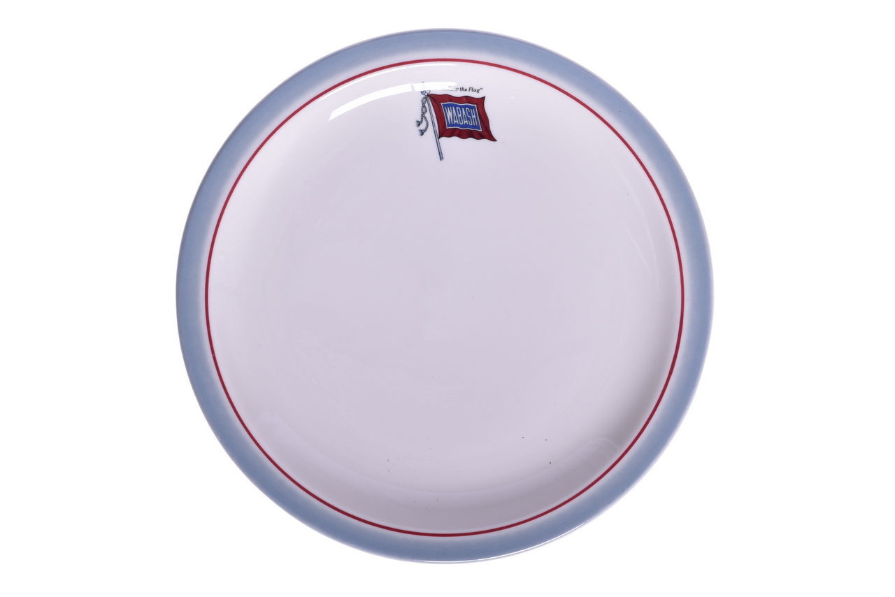 1587 - Wabash Railroad China Banner Dinner Plate 9 1/2