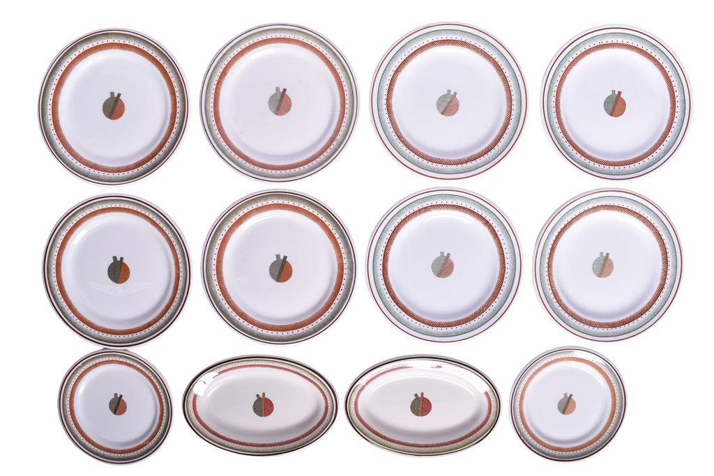 1597 - Twelve Pieces of Pennsylvania Railroad China Broadway Limited Plates and Oval Platters thumbnail