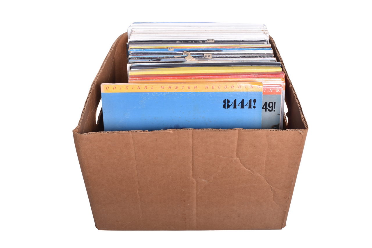 1598 - Nearly Fifty Vinyl Records of Railroad Sounds thumbnail