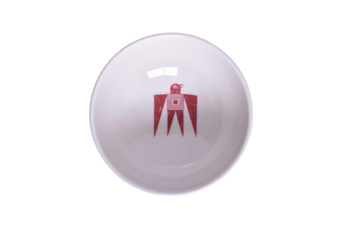 1601 - Atchison, Topeka, And Santa Fe Railroad China Ancient Mimbreno Sherbet Cup thumbnail