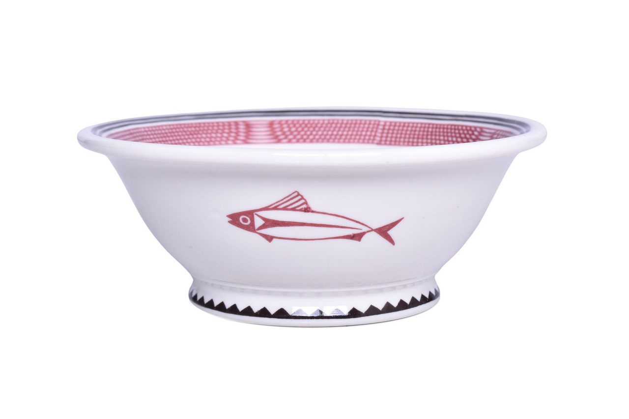 1623 - Atchison, Topeka, And Santa Fe Railroad China Ancient Mimbreno Footed Salad Bowl thumbnail