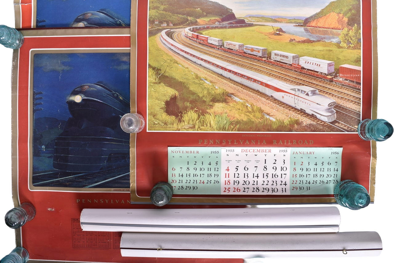 1646 - Five Pennsylvania Railroad Grif Teller Wall Calendars - 1939, 1942, 1950, 1956 thumbnail