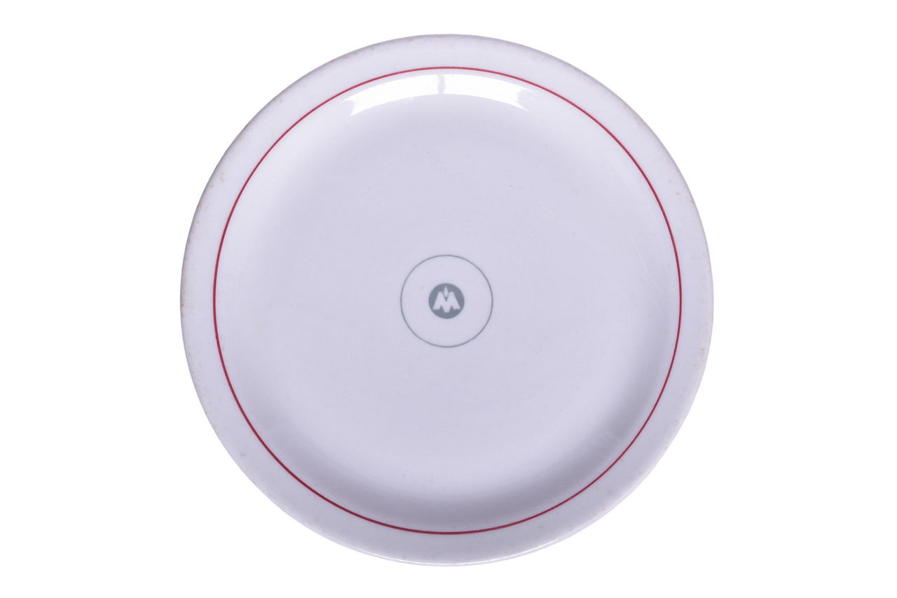 1687 - Chicago, Indianapolis & Louisville Railroad China Monon Bread Plate 7 1/4