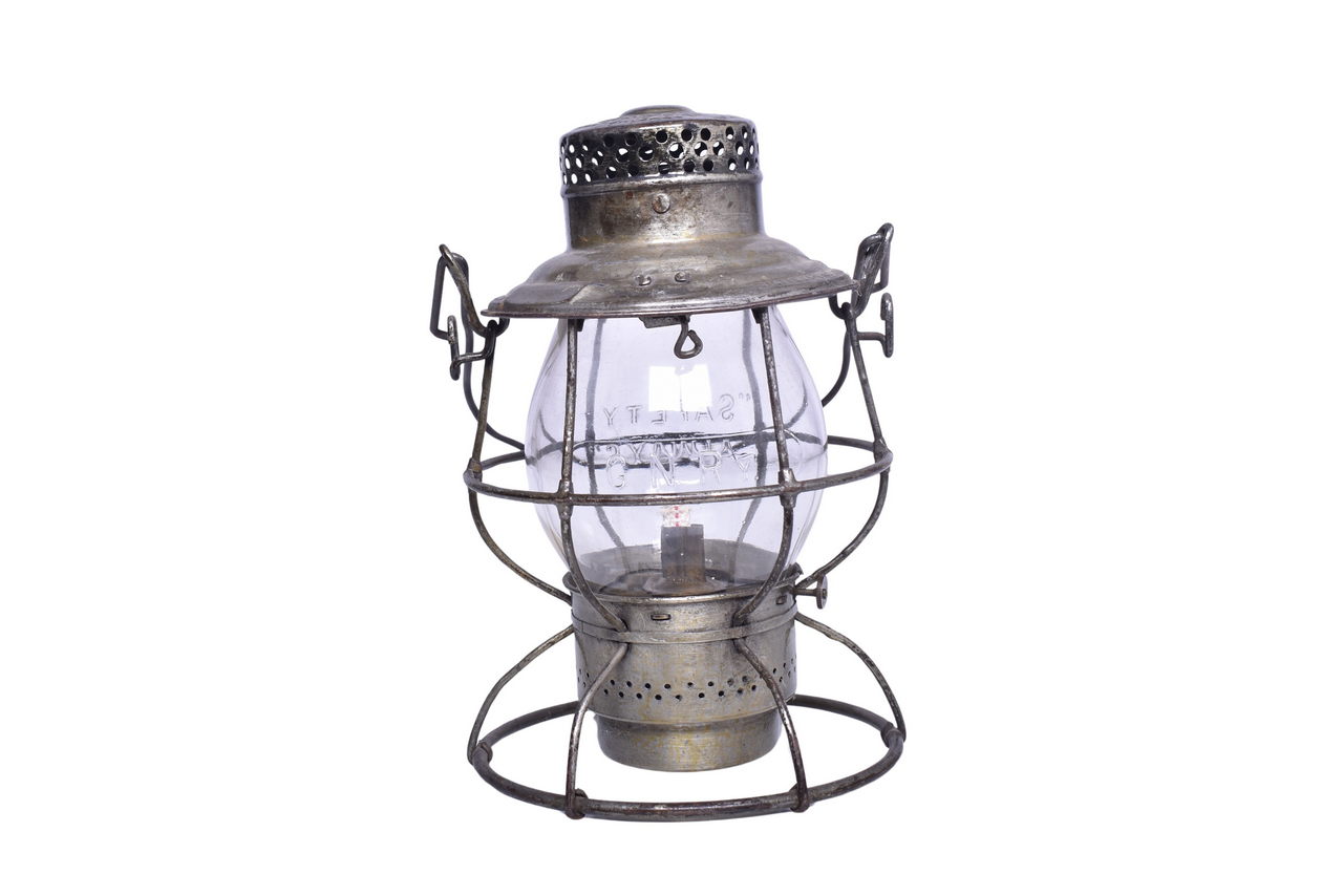 1716 - Adlake Reliable Great Northern Railway Railroad Lantern With Clear Cast Globe thumbnail