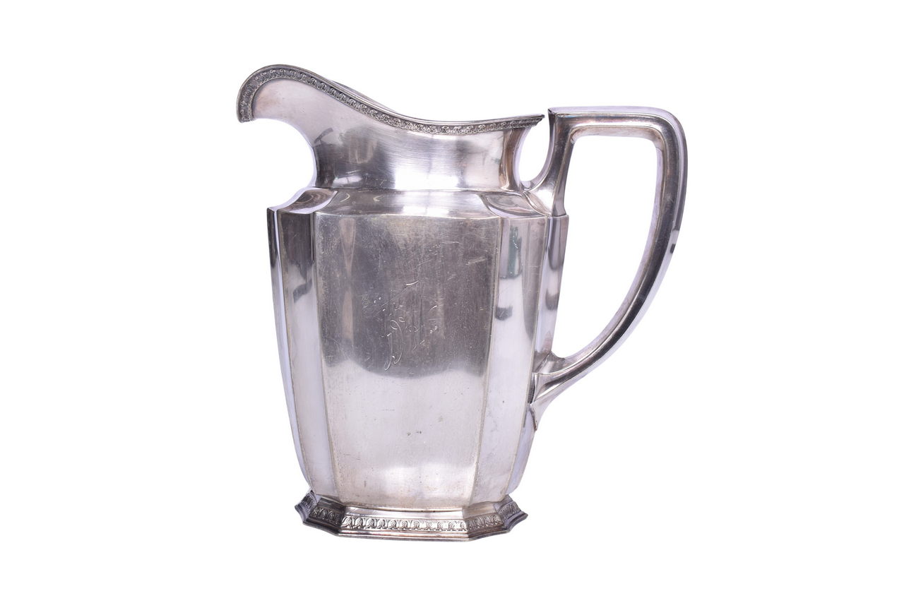 1727 - Gorham Silver Delaware and Hudson Railroad Water Pitcher 52 Oz. thumbnail