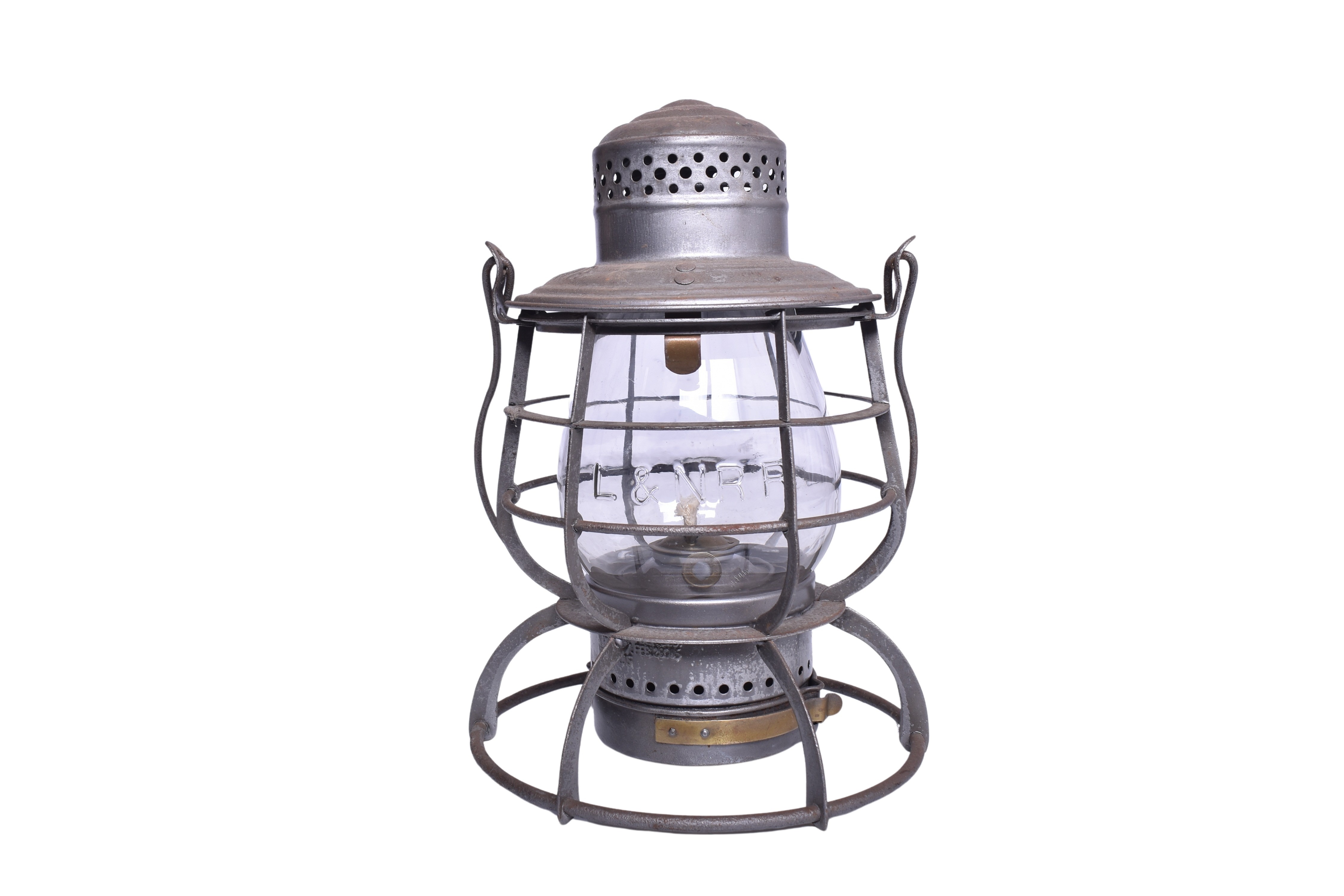 1742 - Armspear Louisville and Nashville Railroad Lantern With Clear Cast Globe thumbnail