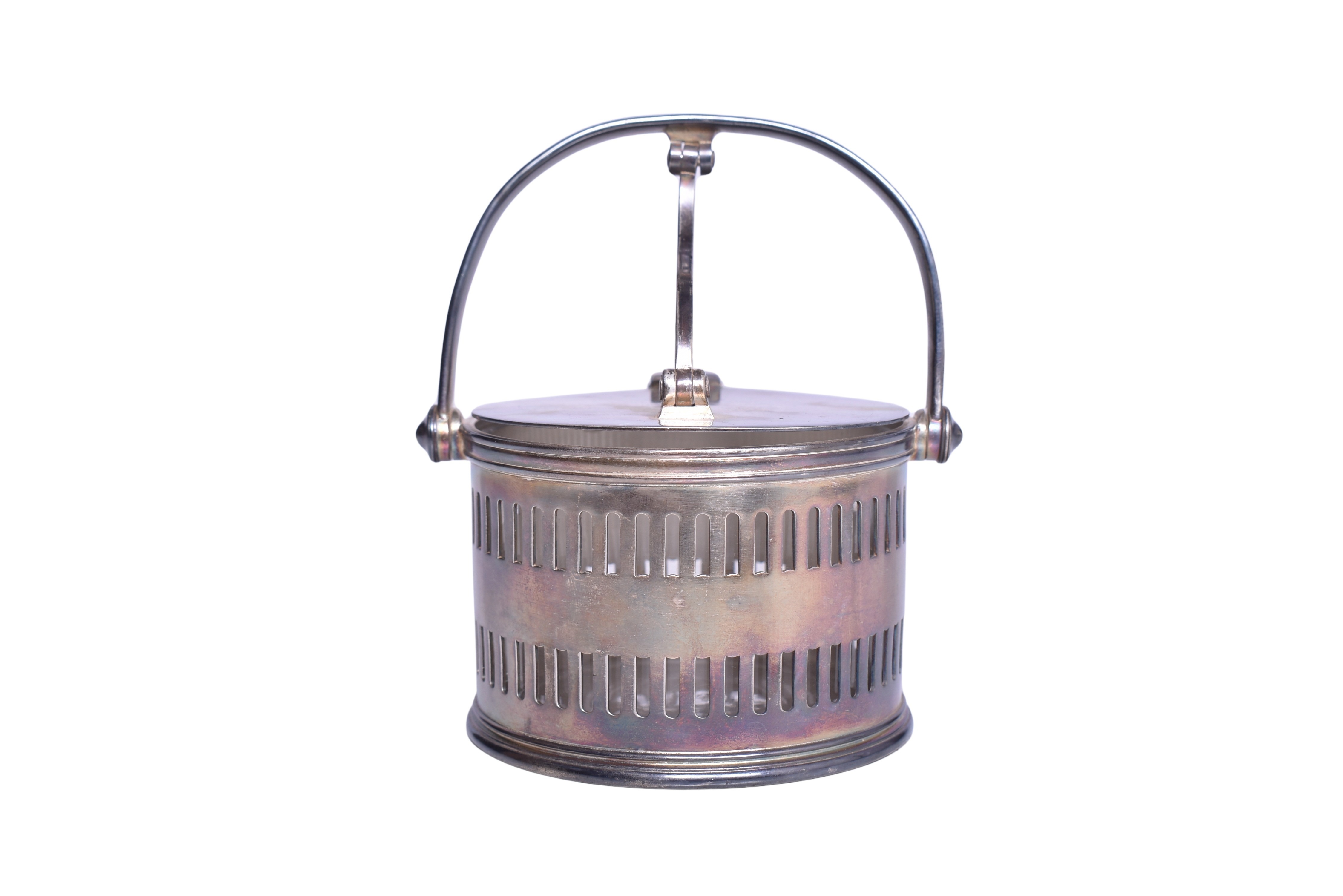 1751 - Gorham Rock Island Lines Railroad Silver Covered Condiment Dish thumbnail