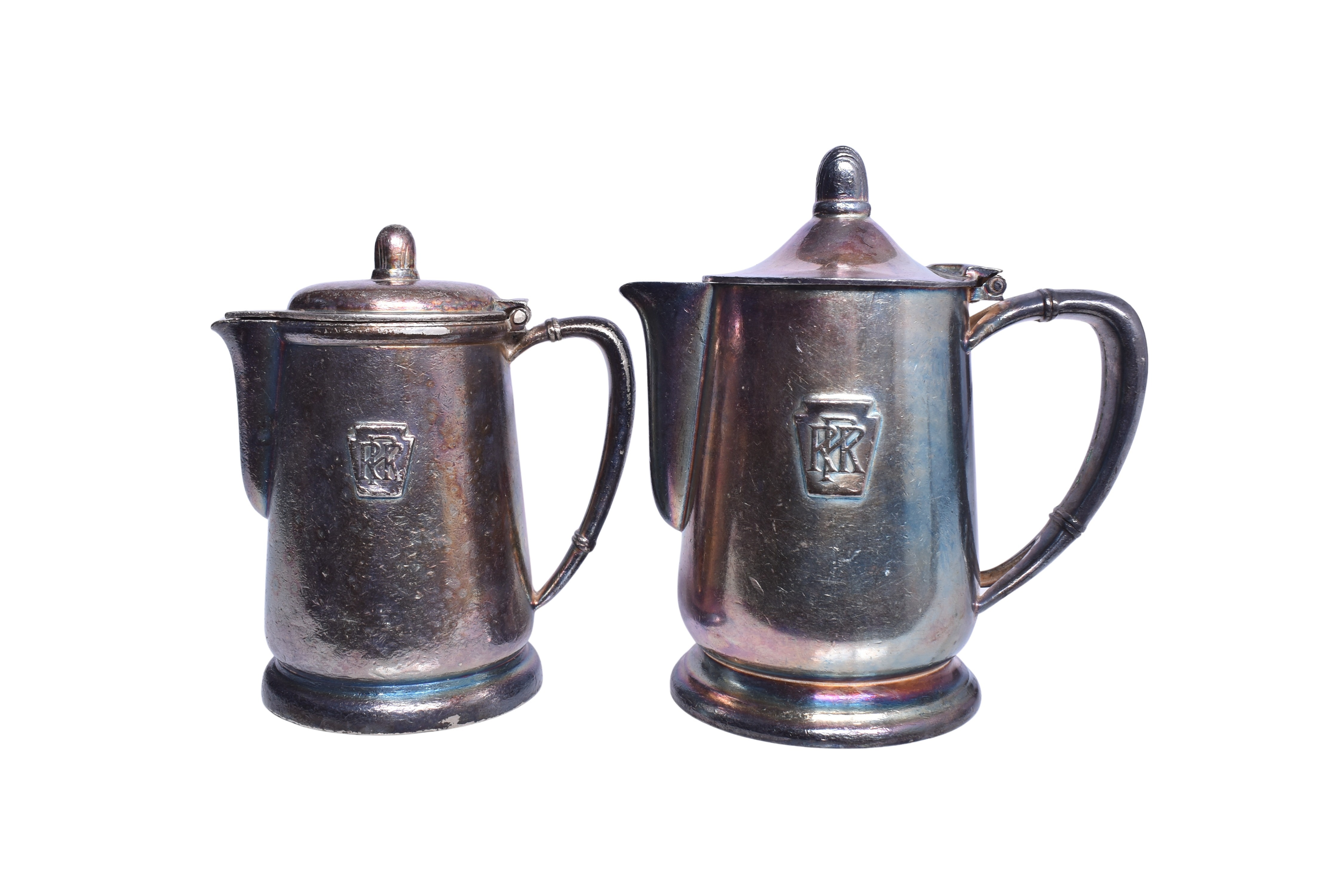 1755 - International Silver Pennsylvania Railroad Syrup Pitcher and Coffee Pot thumbnail