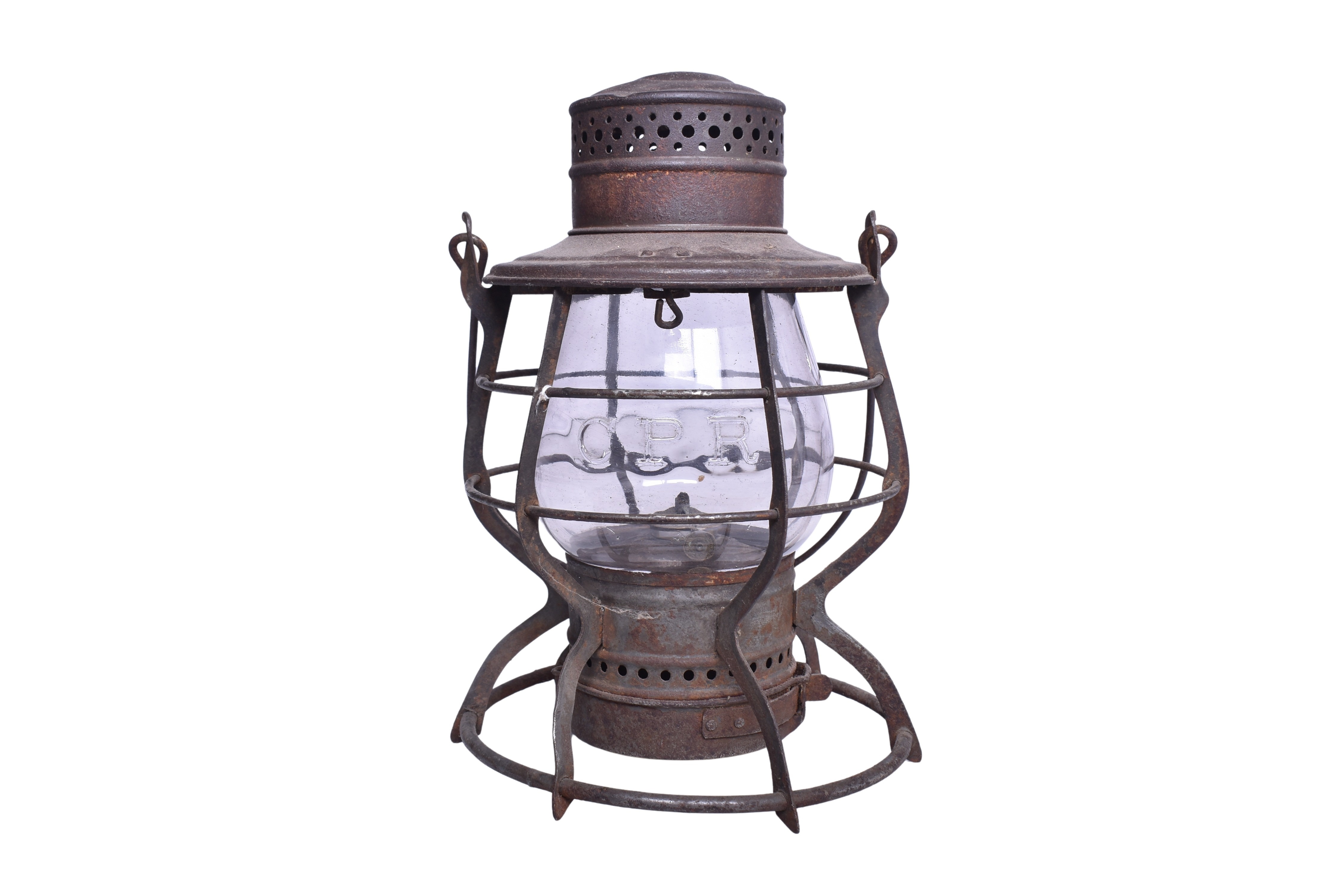1786 - Canadian Pacific Railway Railroad Lantern With Clear Cast Globe thumbnail