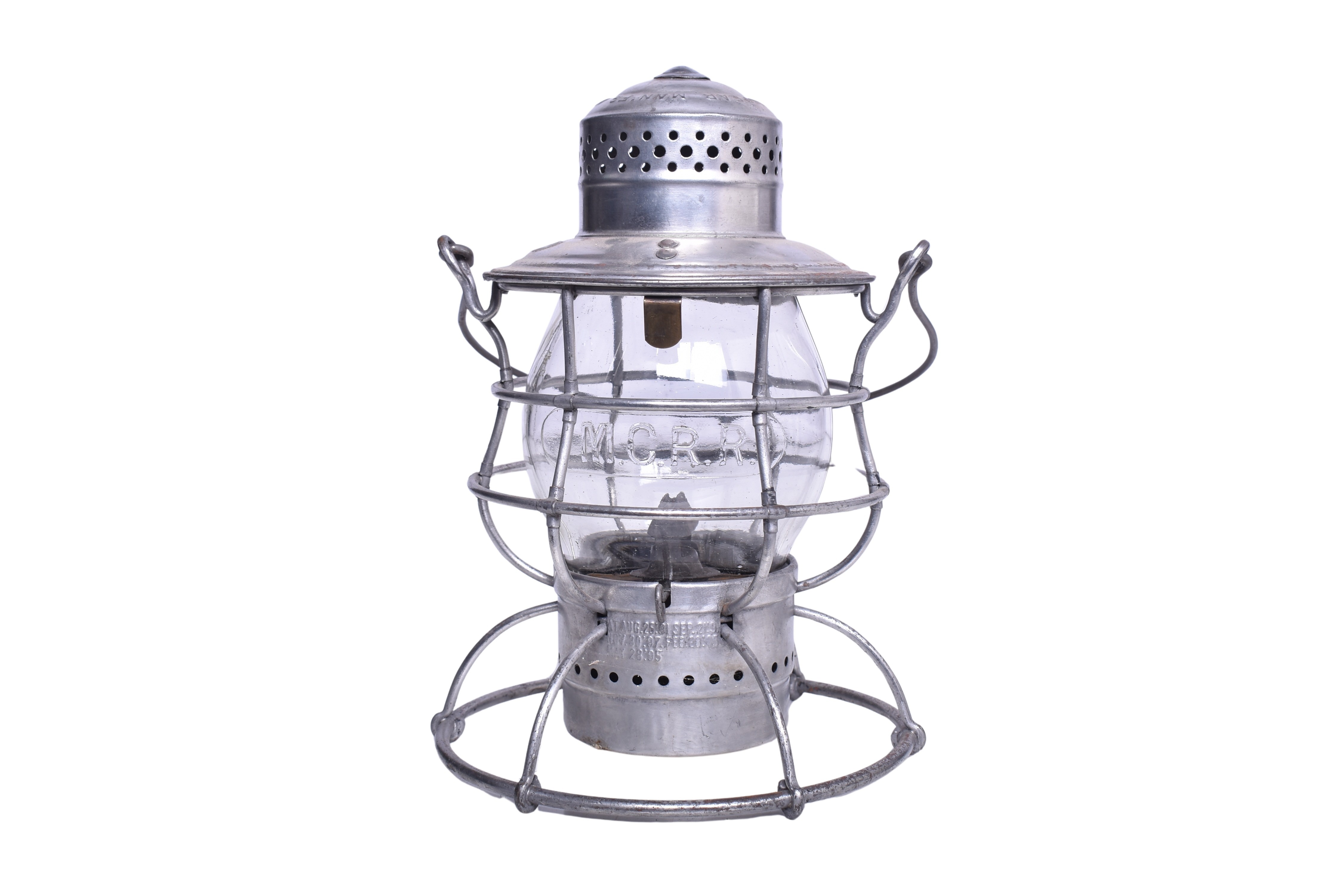 1788 - Armspear Maine Central Railroad Lantern With Clear Cast Globe thumbnail