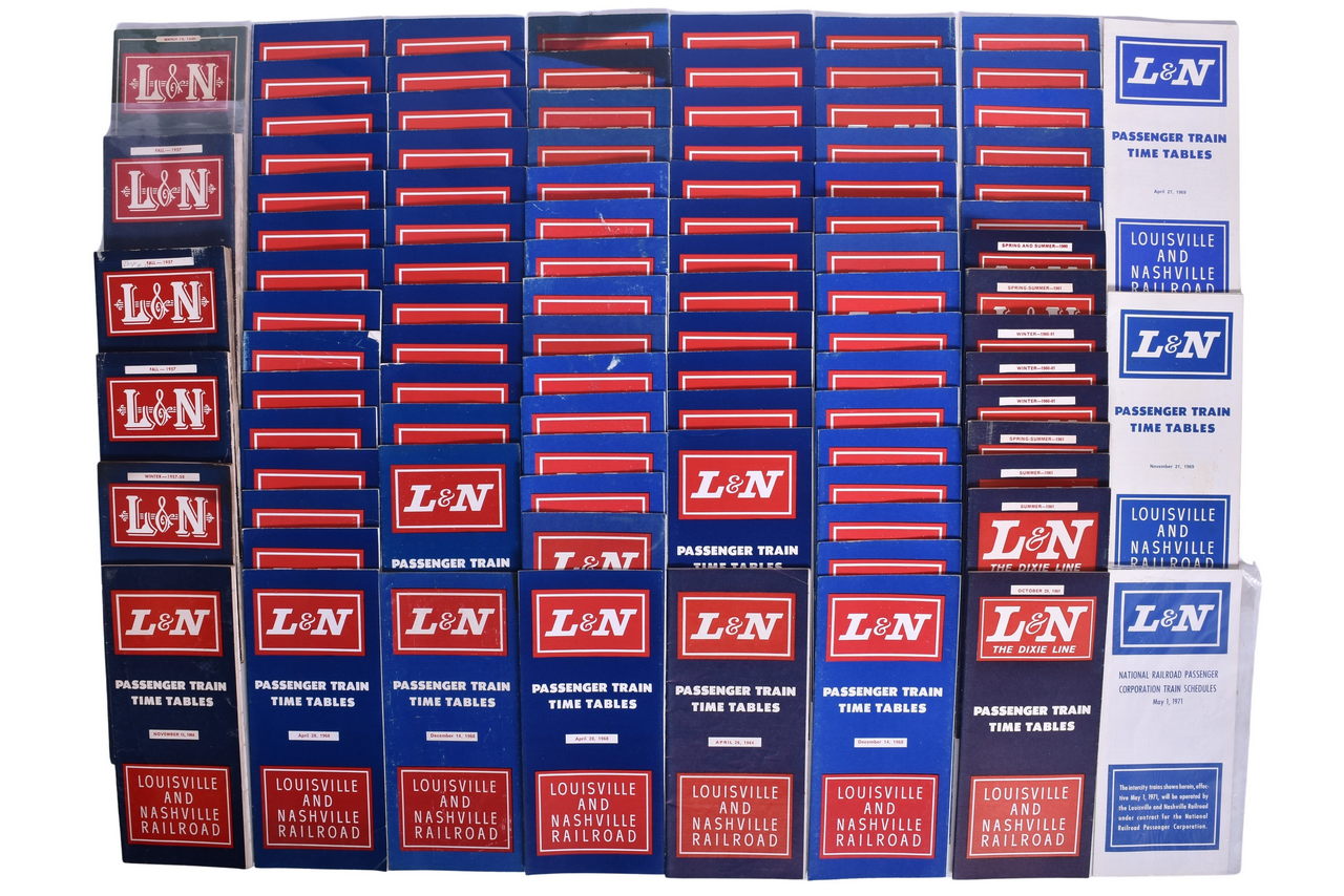 1808 - Ninety-Seven Louisville and Nashville Railroad Public Timetables - 1936 to 1971 thumbnail
