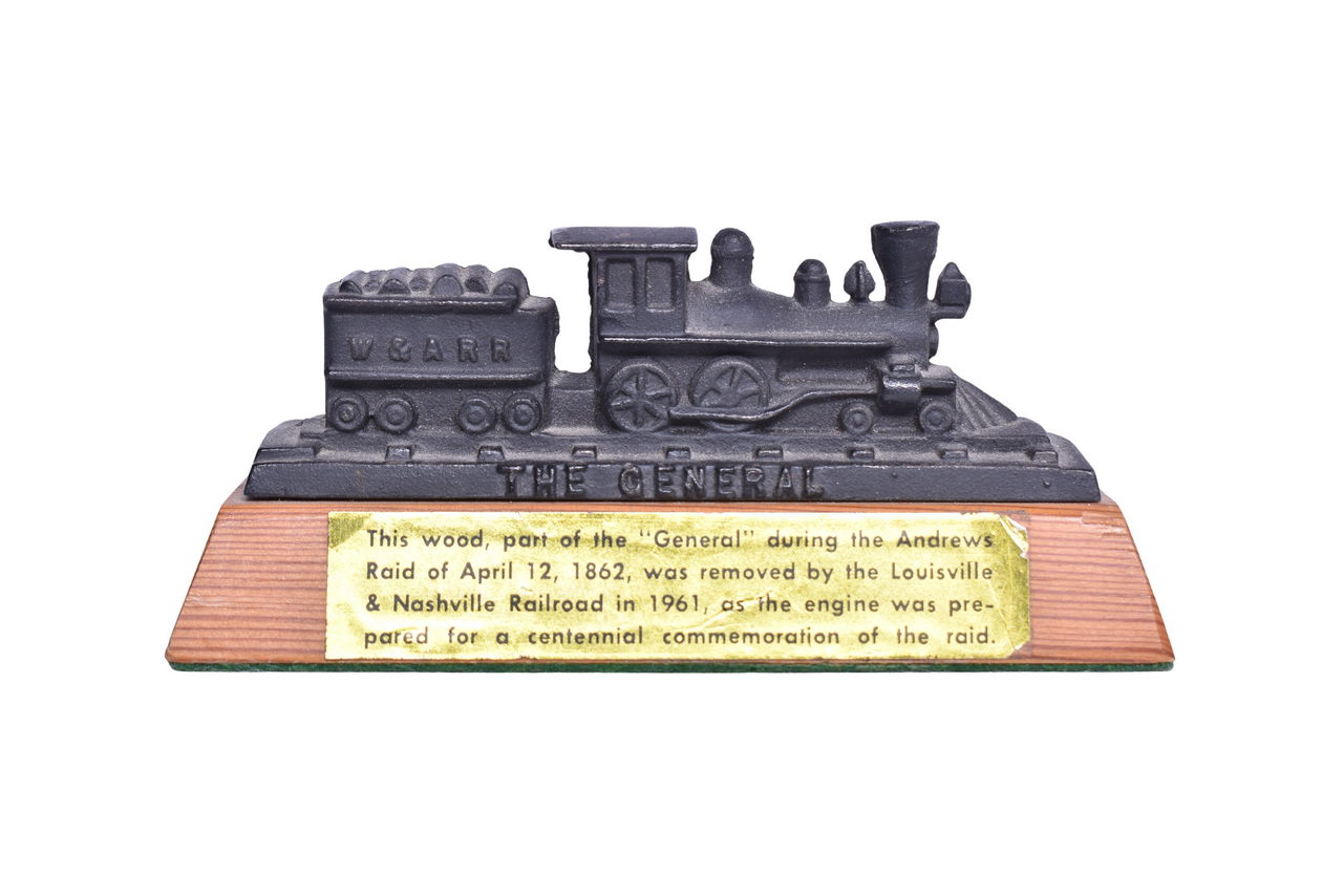 1810 - Louisville and Nashville Locomotive Desk Ornament - Original Wood of 