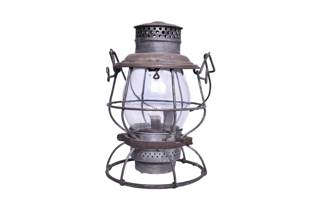 1816 - Adlake Reliable Eastern Massachusetts Street Railway Railroad Lantern W/ Bracket thumbnail