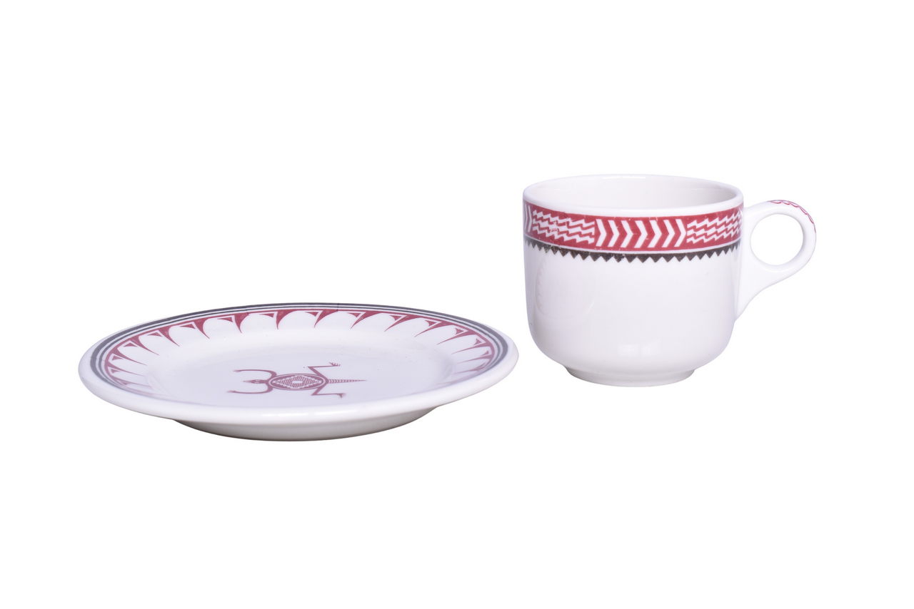 1819 - Santa Fe Railroad China Mimbreno Plate and Cup thumbnail