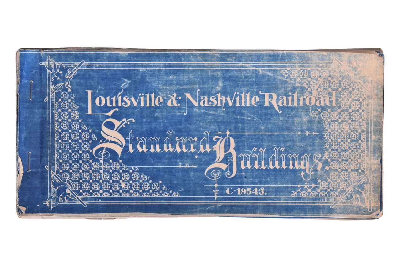 1844 - 1911 Louisville and Nashville Railroad Standard Buildings Blueprints Book thumbnail