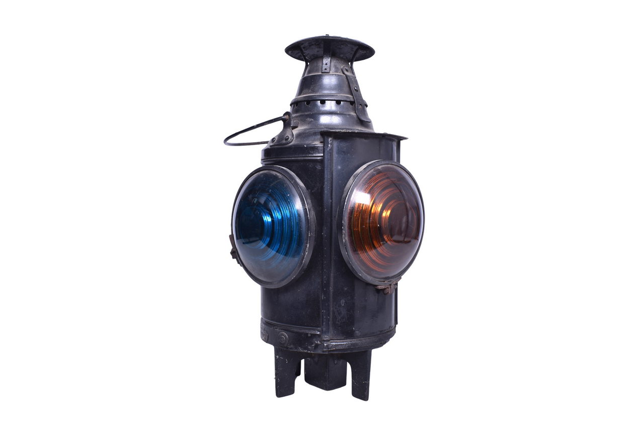 1903 - Dressel Railroad Switch Lamp - Green and Amber Lenses thumbnail