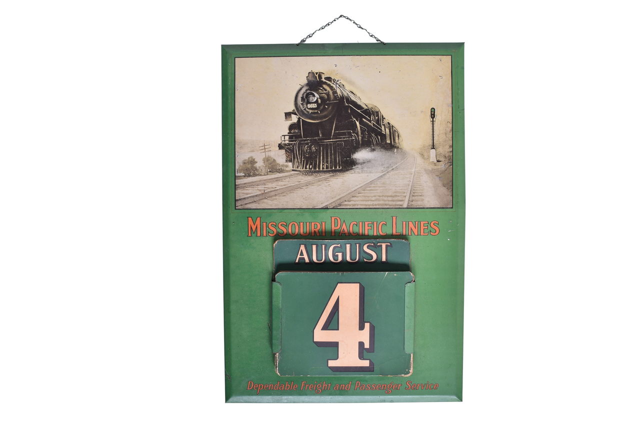 1921 - Missouri Pacific Lines Railroad - Permanent Sign & Display Co. Calendar thumbnail