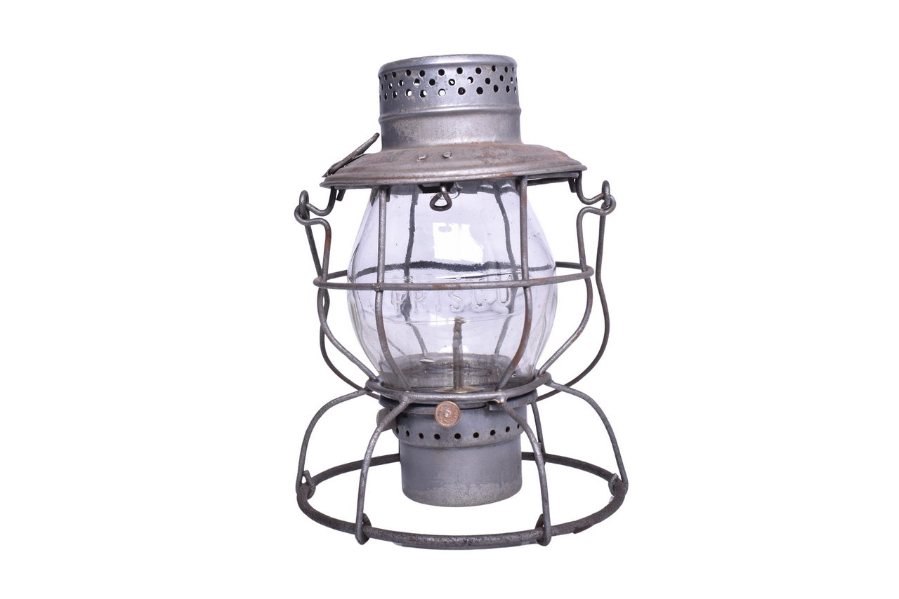 1938 - Handlan Frisco Railroad Lantern With Clear Cast Globe thumbnail