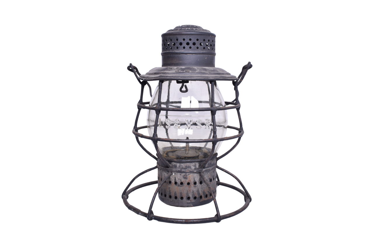 1940 - Adams & Westlake Lake Shore & Michigan Southern Railroad Lantern With Clear Cast Globe thumbnail