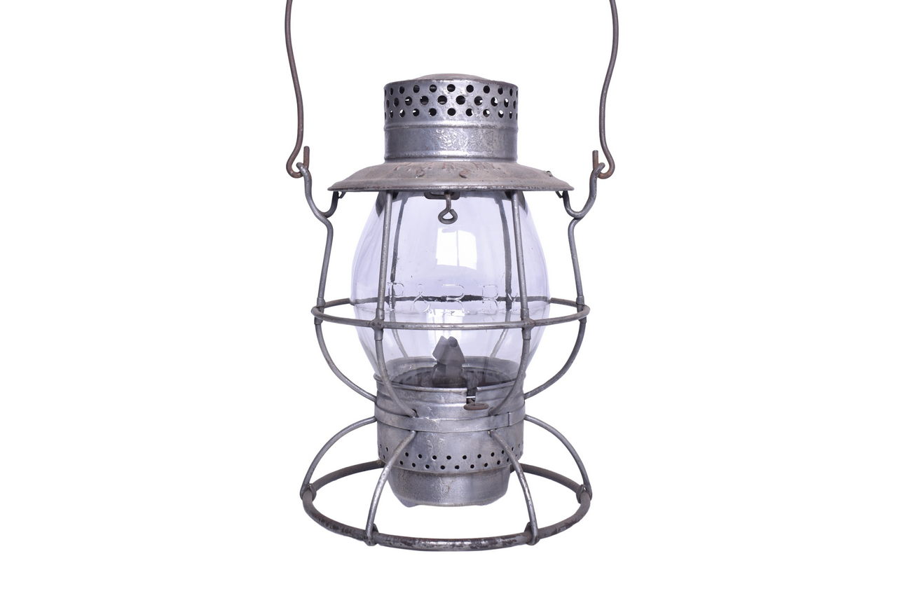 1942 - Dietz Empire Philadelphia & Reading Railway Railroad Lantern with Clear Cast Globe thumbnail