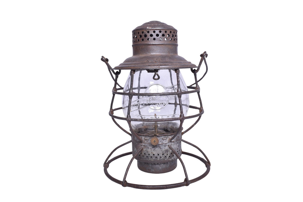 1948 - Adams & Westlake Chicago, St. Paul Minneapolis & Omaha Railroad Lantern W/ Northwestern Line Cast Globe thumbnail