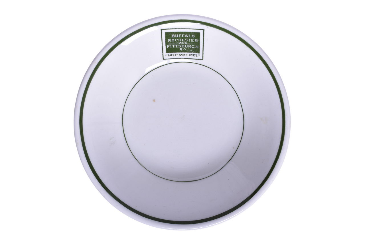 1955 - Buffalo Rochester and Pittsburgh Railway Mayer China Safety Slogan Fruit Bowl thumbnail