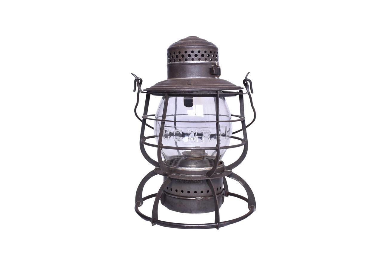 1974 - Armspear Chicago Great Western Railway Railroad Lantern W/ Clear Cast Globe thumbnail