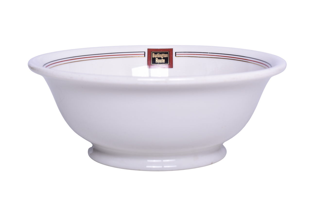 1979 - Chicago Burlington & Quincy Railroad China Aristocrat Large Master Salad Bowl thumbnail