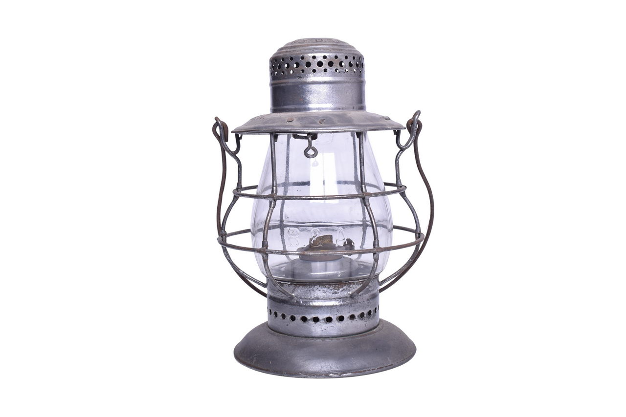 1990 - Dietz No. 6 Boston & Albany Railroad Bell Bottom Lantern W/ Clear Cast Globe thumbnail
