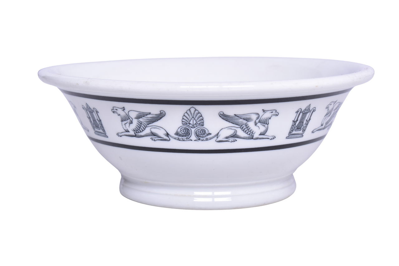 1997 - Santa Fe Railroad China Griffon Footed Bowl thumbnail