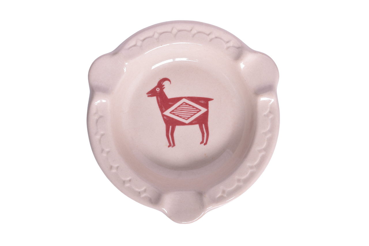 2001 - Atchison, Topeka, And Santa Fe Railroad China Ancient Mimbreno Ashtray thumbnail